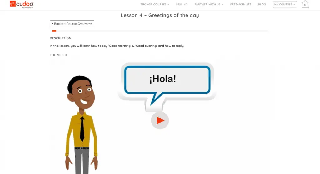 Spanish Language Level 1 Online Course